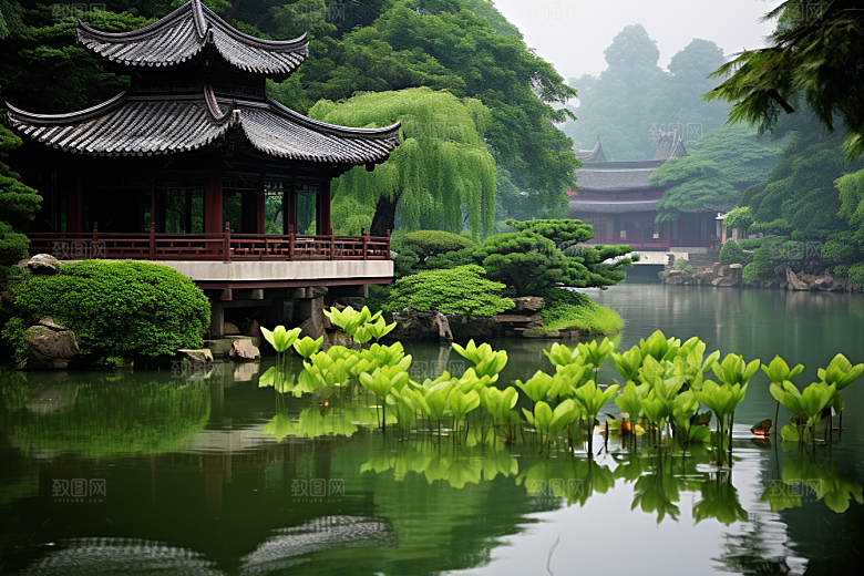 杭州城市风光都市景色摄影图