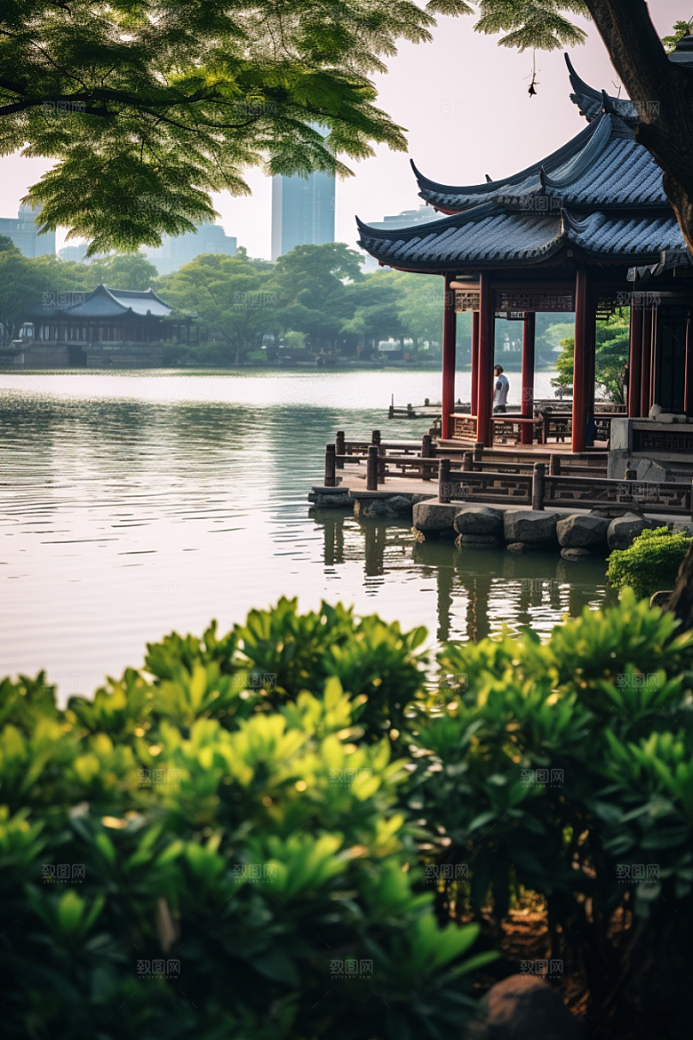 杭州城市风光地标南宋古都摄影图