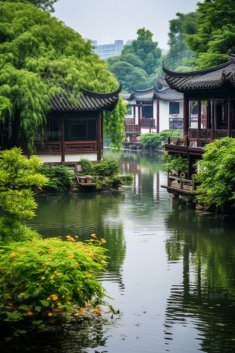 杭州城市风光风景旅游摄影图