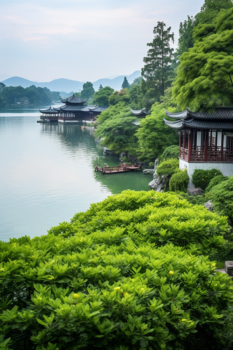 杭州城市风光旅行国内游摄影图