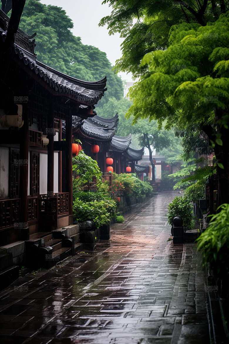 杭州城市风光景色江南摄影图