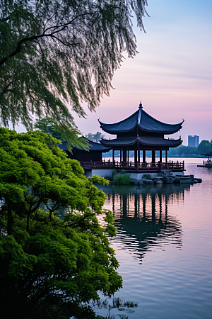杭州城市风光高清国内游摄影图