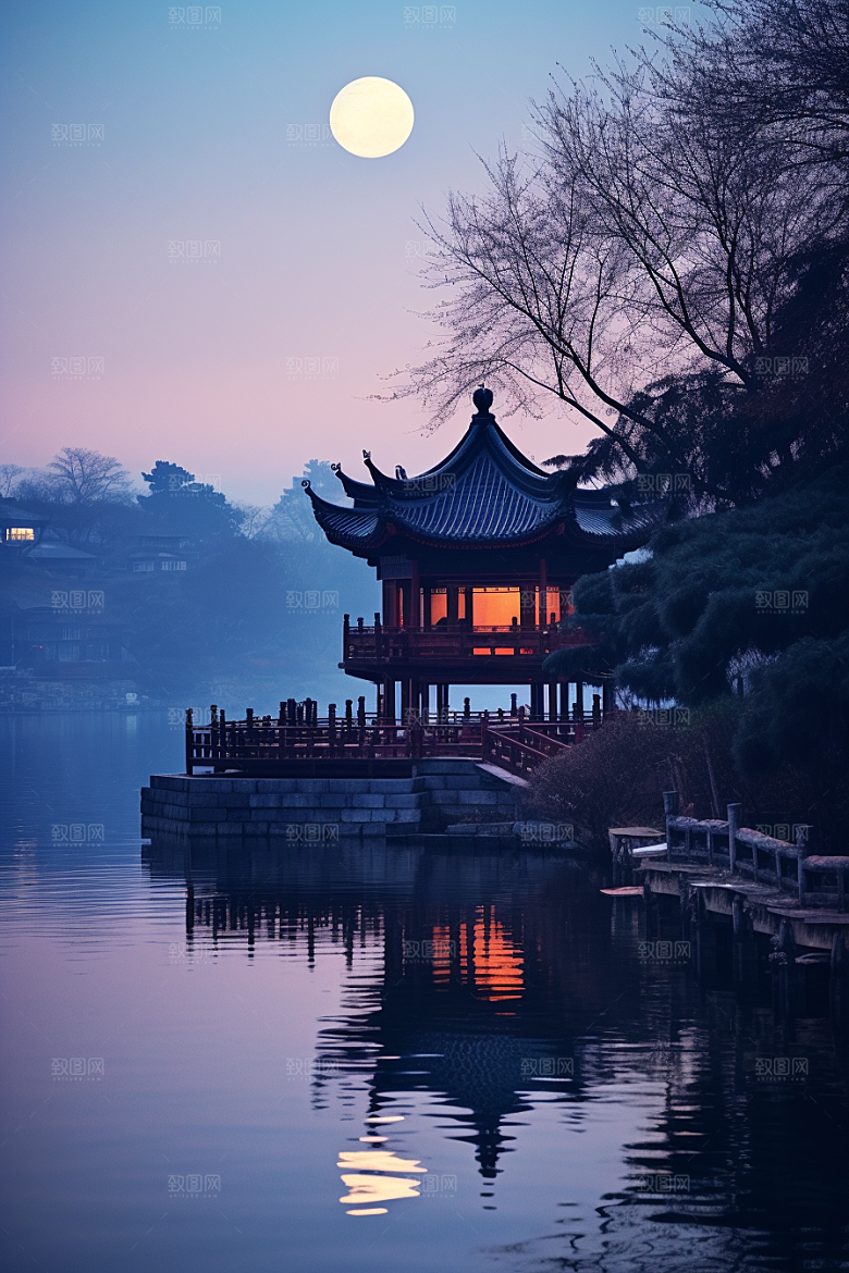 杭州城市风光景点国内游摄影图