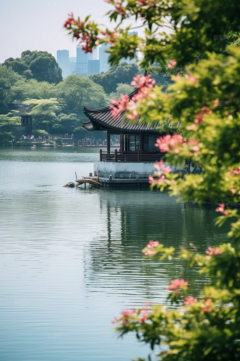 杭州城市风光高清地标摄影图