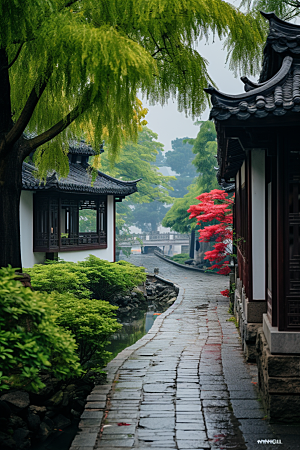 杭州城市风光风景高清摄影图