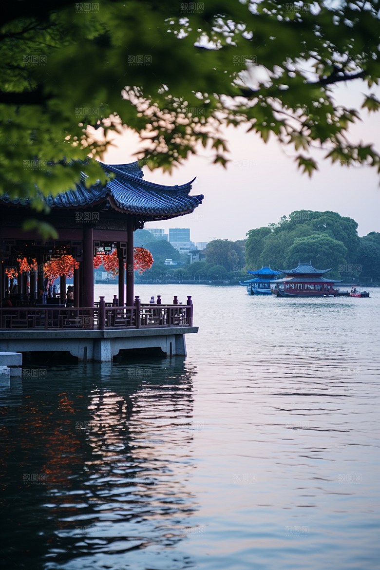 杭州城市风光高清江南摄影图