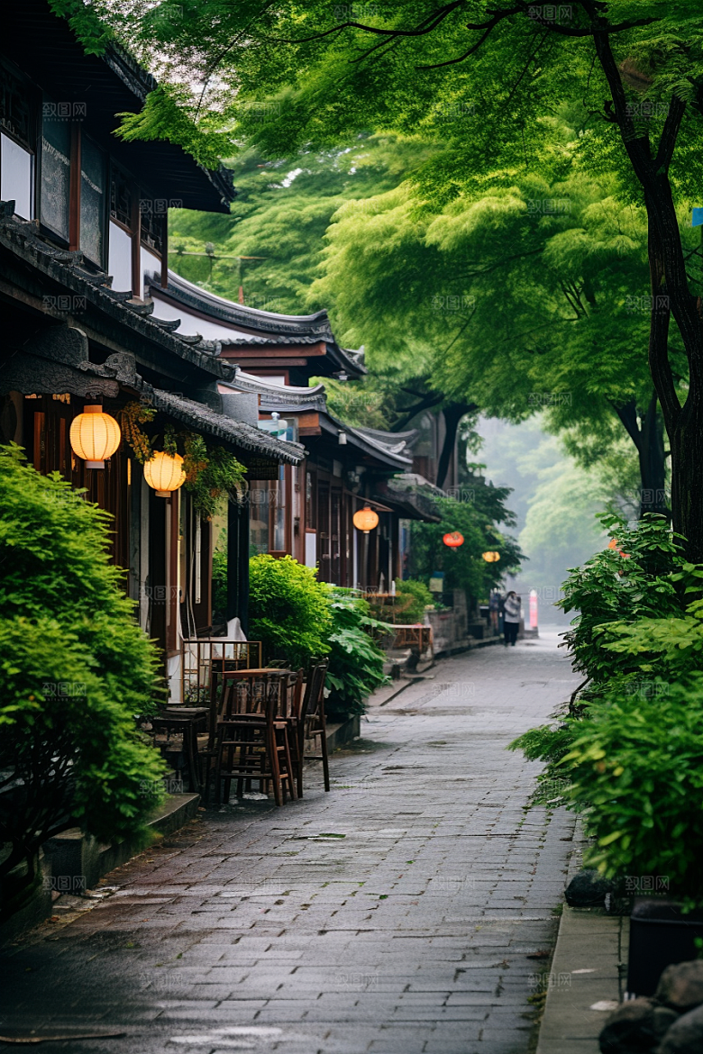 杭州城市风光景色高清摄影图