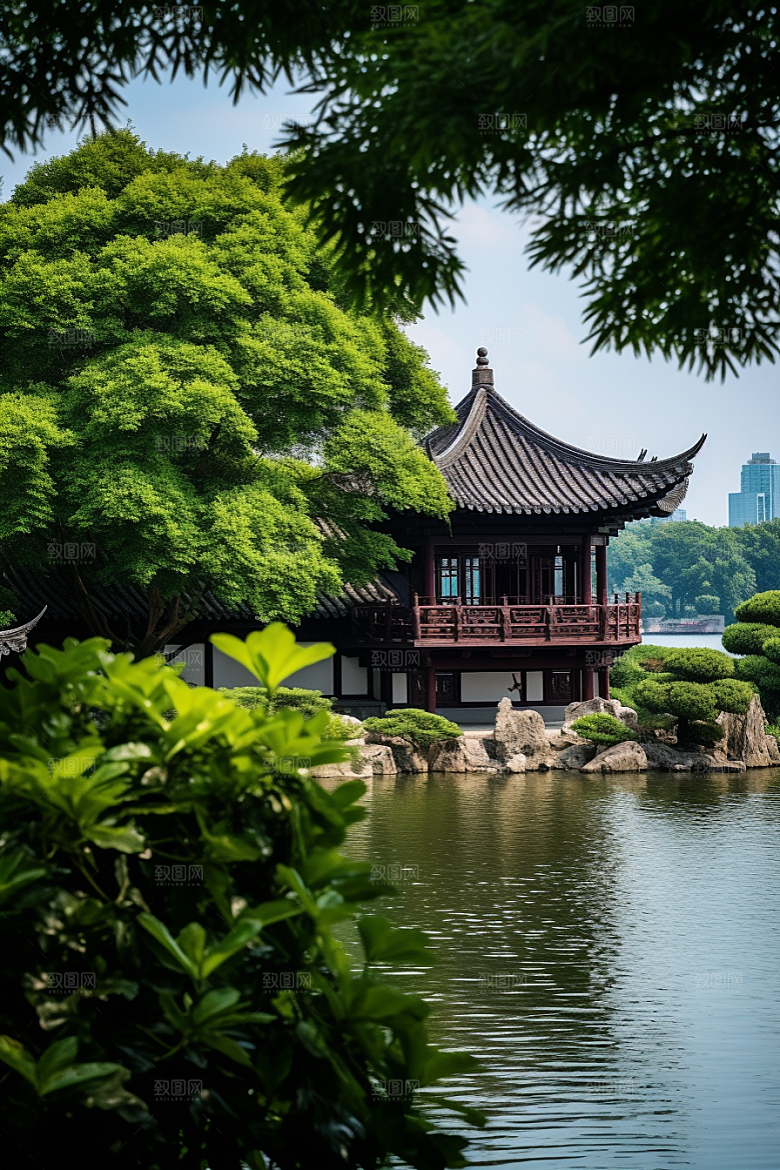 杭州城市风光旅游旅行摄影图