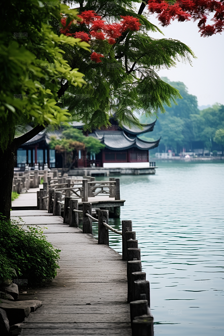 杭州城市风光旅行江南摄影图