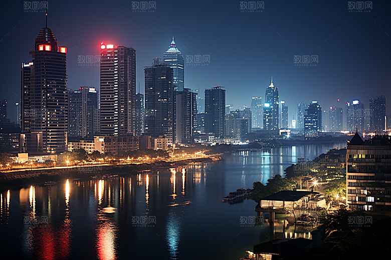 杭州城市风光景点江南摄影图