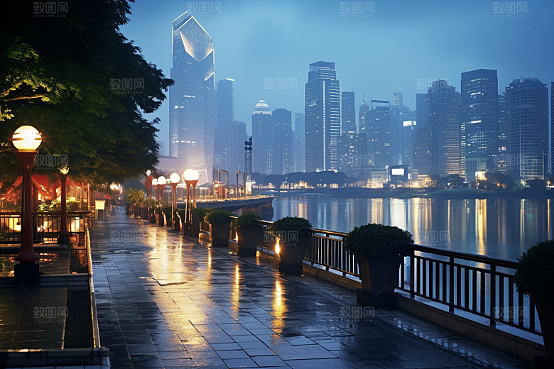 杭州城市风光地标南宋古都摄影图