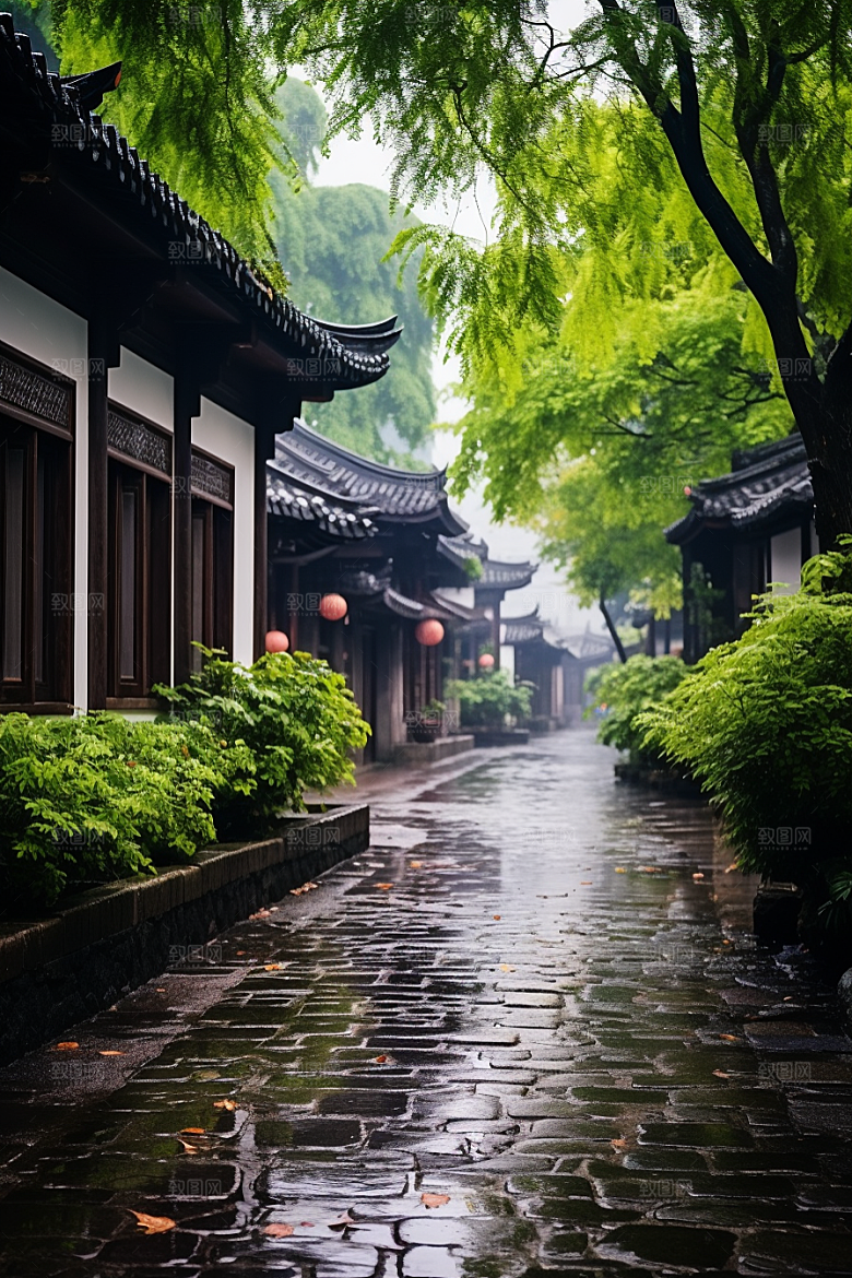 杭州城市风光地标旅行摄影图