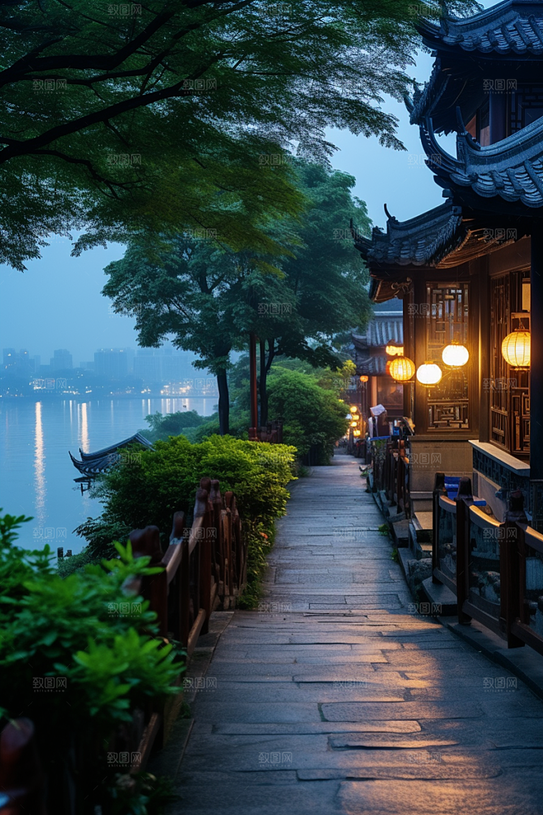 杭州城市风光高清旅行摄影图