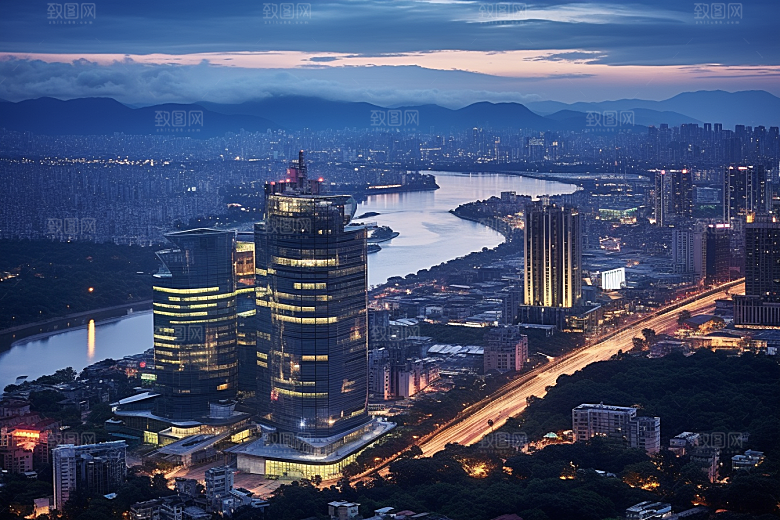 杭州城市风光旅游高清摄影图