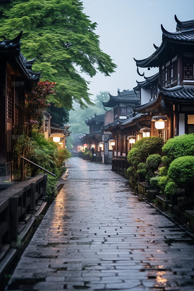 杭州城市风光都市旅行摄影图