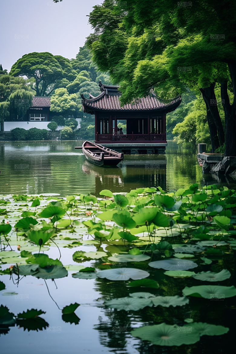 杭州城市风光南宋古都江南摄影图
