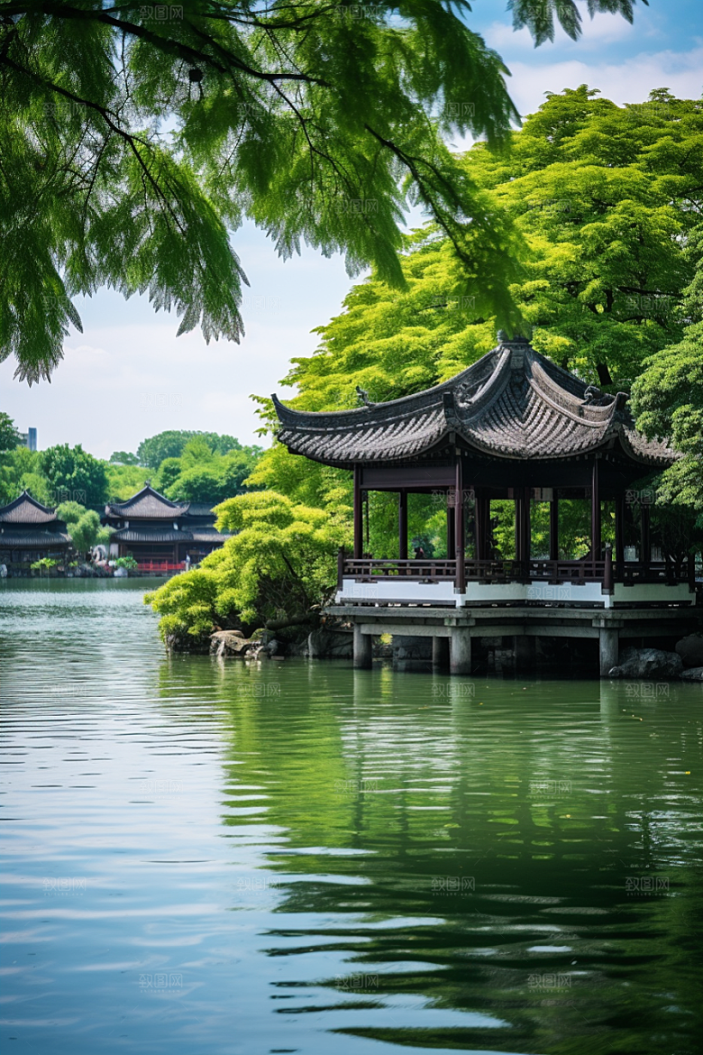 杭州城市风光景色高清摄影图