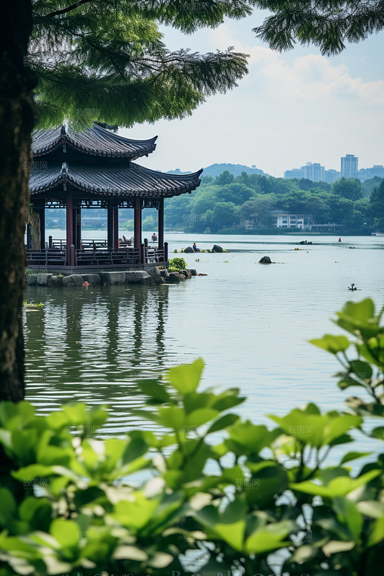 杭州城市风光高清国内游摄影图