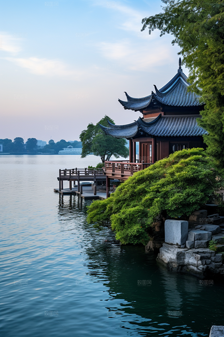 杭州城市风光旅游都市摄影图