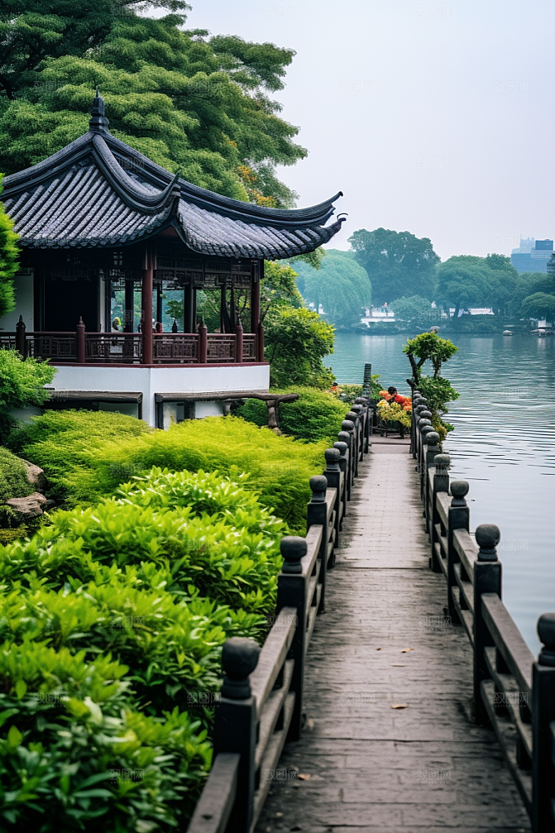 杭州城市风光旅游风景摄影图