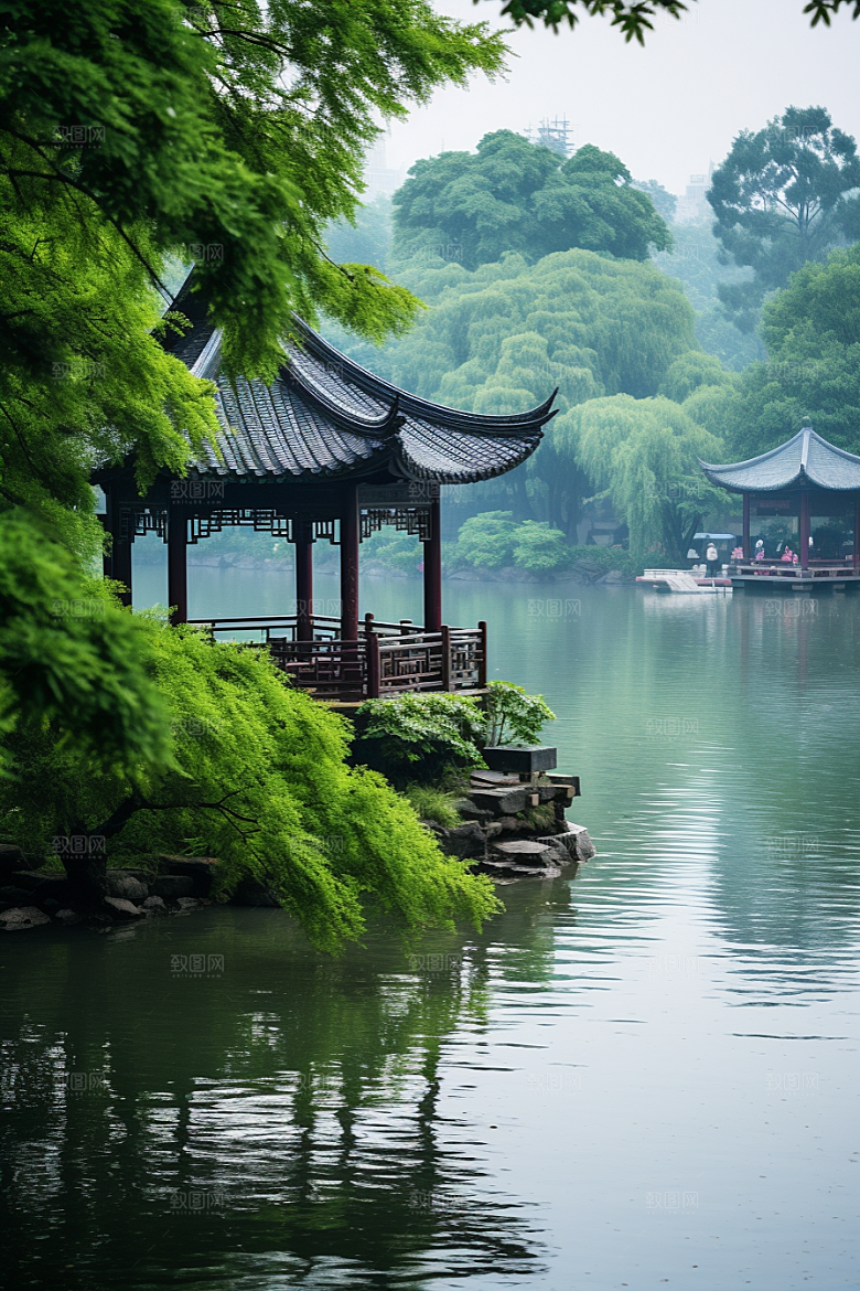 杭州城市风光风景旅行摄影图