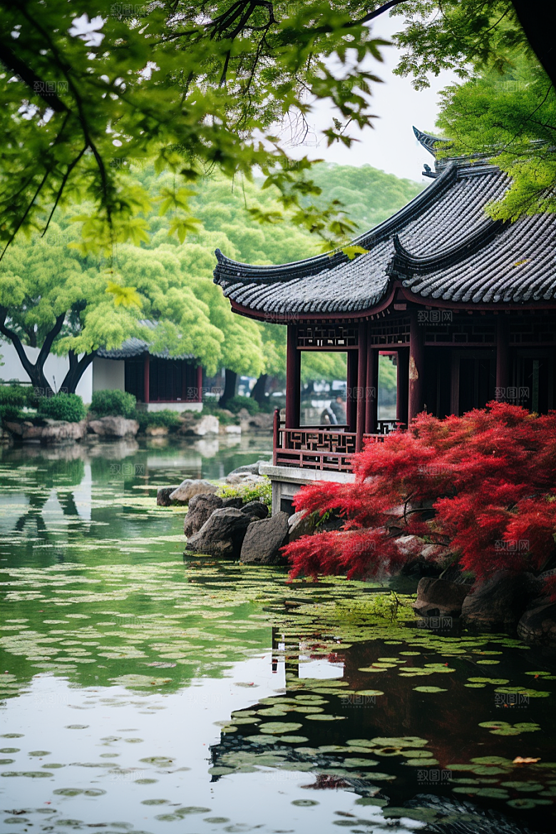 杭州城市风光都市地标摄影图