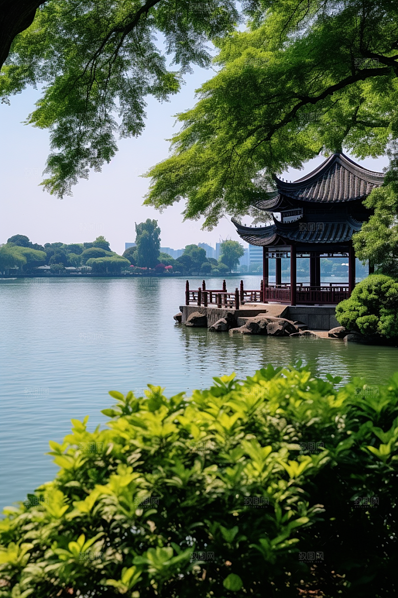 杭州城市风光地标高清摄影图