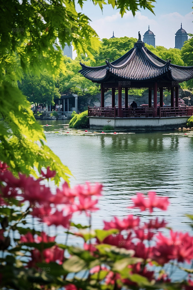 杭州城市风光都市风景摄影图