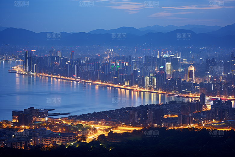 杭州城市风光旅游都市摄影图