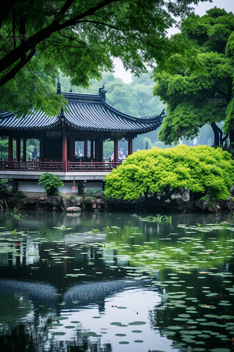 杭州城市风光高清都市摄影图
