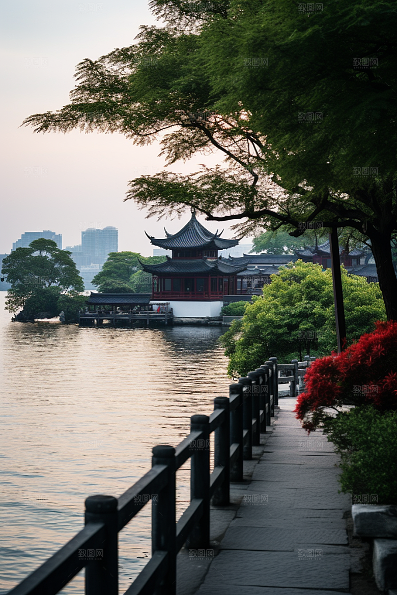 杭州城市风光风景高清摄影图