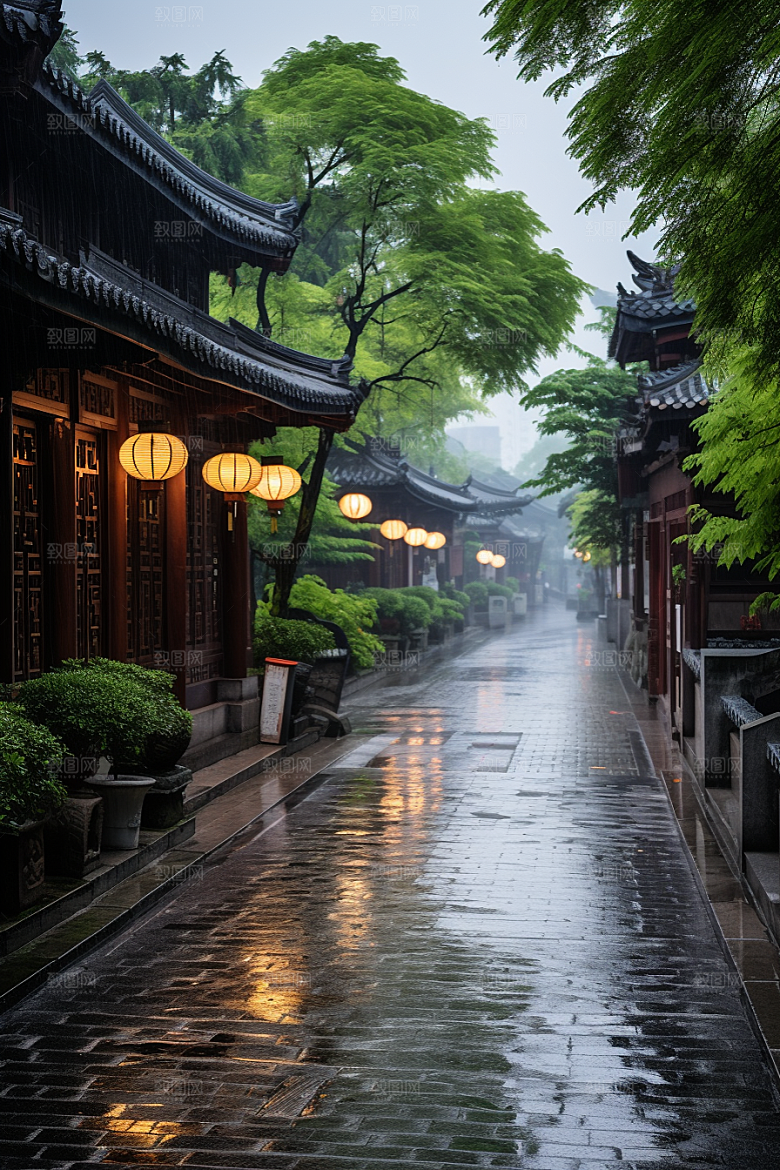 杭州城市风光旅游南宋古都摄影图