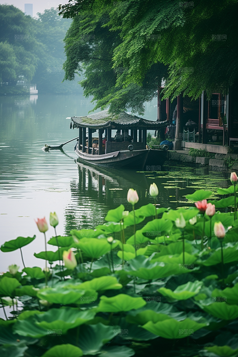 杭州城市风光风景南宋古都摄影图