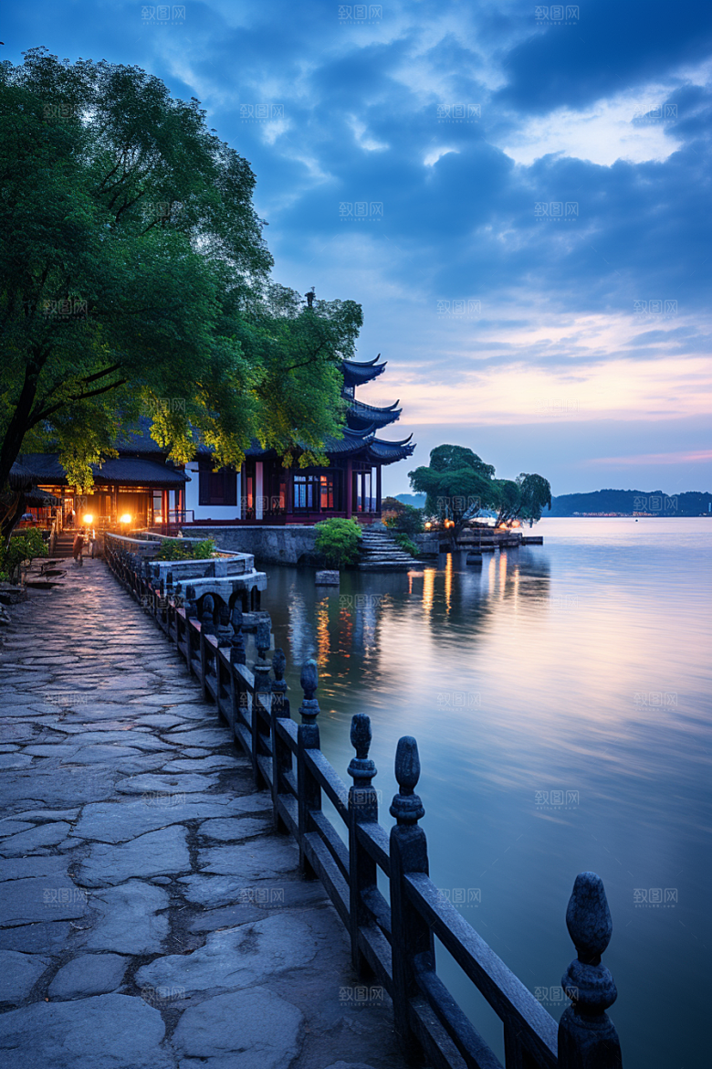 杭州城市风光风景景色摄影图