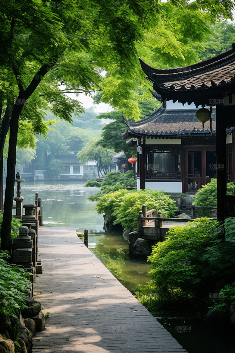 杭州城市风光国内游旅行摄影图