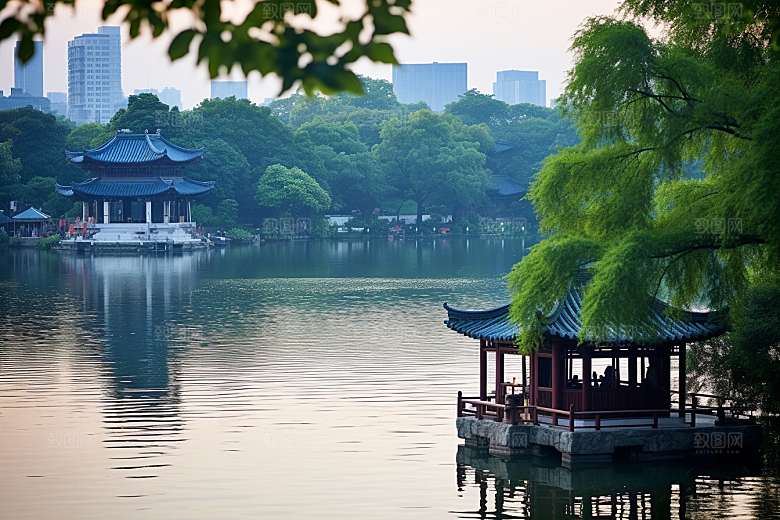 杭州城市风光旅游风景摄影图