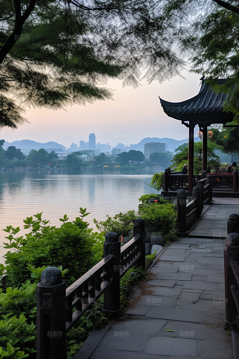 杭州城市风光高清旅行摄影图