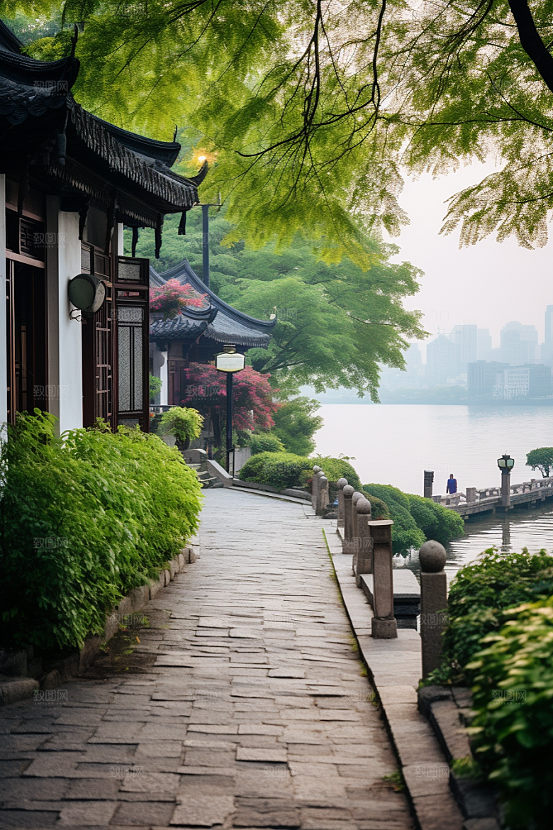 杭州城市风光国内游风景摄影图