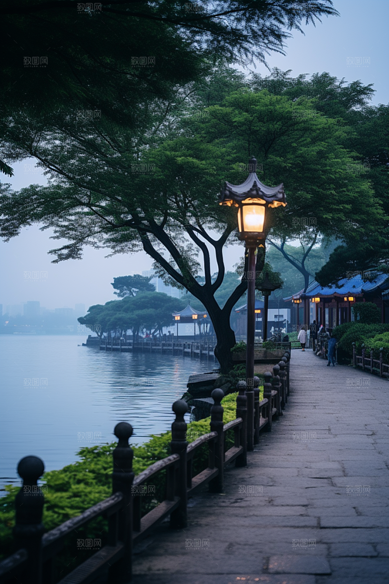 杭州城市风光旅游风景摄影图