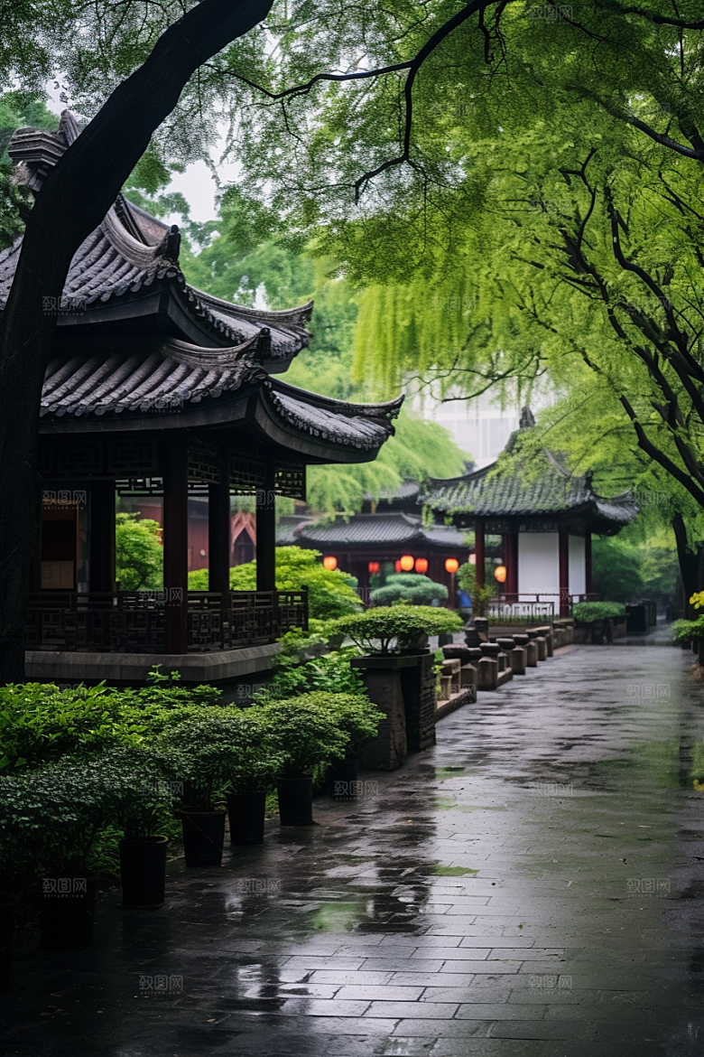 杭州城市风光风景景色摄影图