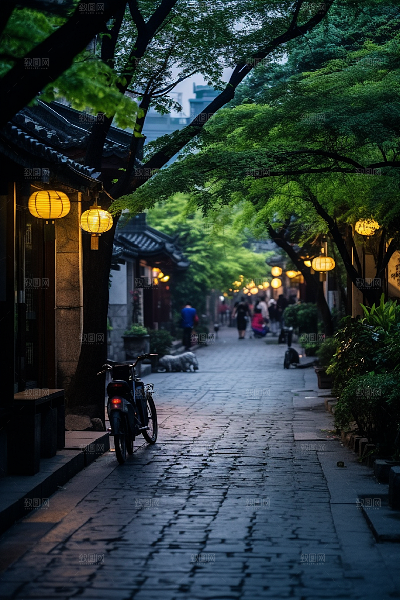 杭州城市风光旅游地标摄影图