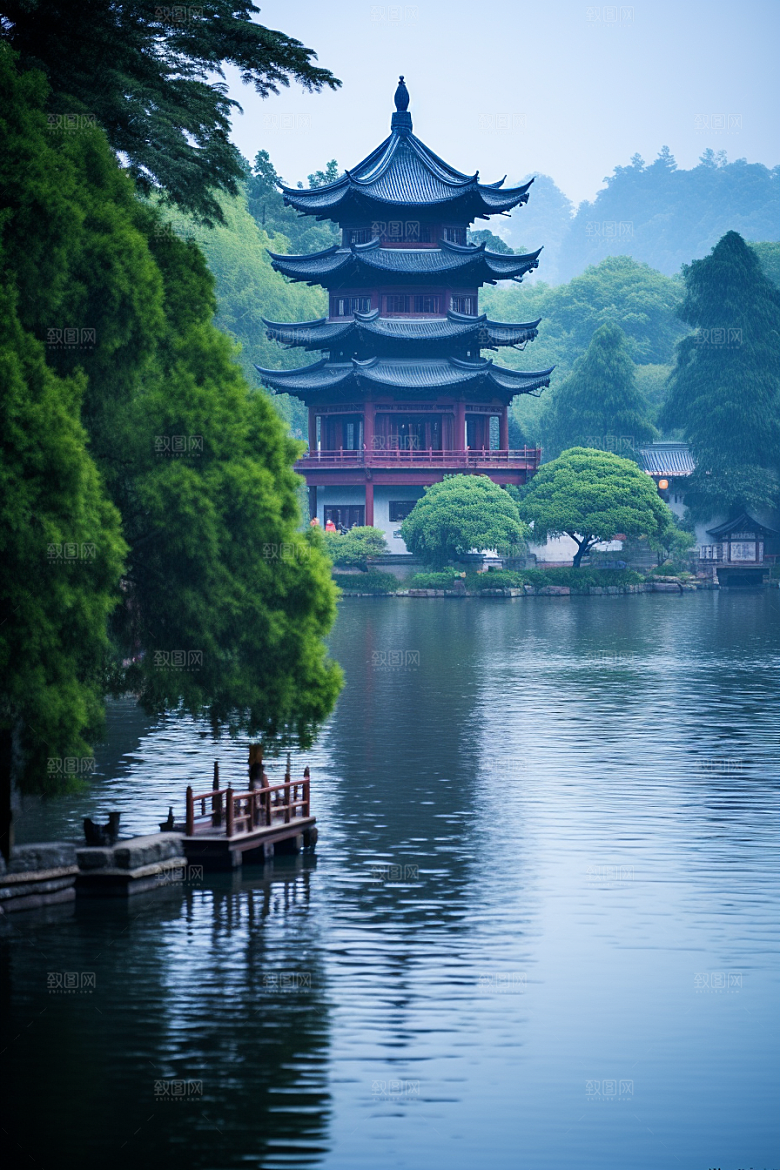 杭州城市风光高清旅游摄影图