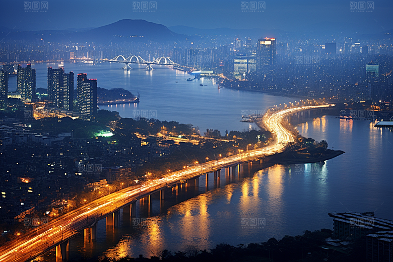 杭州城市风光南宋古都旅行摄影图