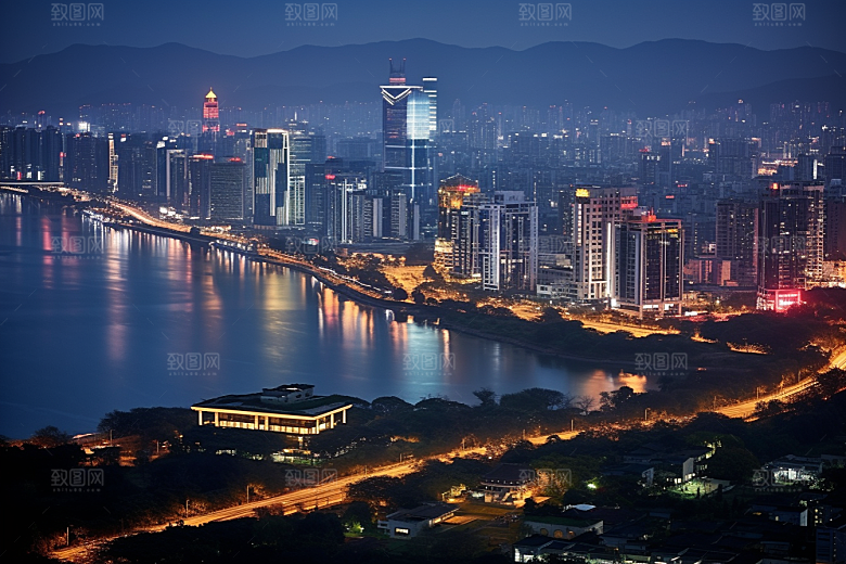 杭州城市风光南宋古都江南摄影图