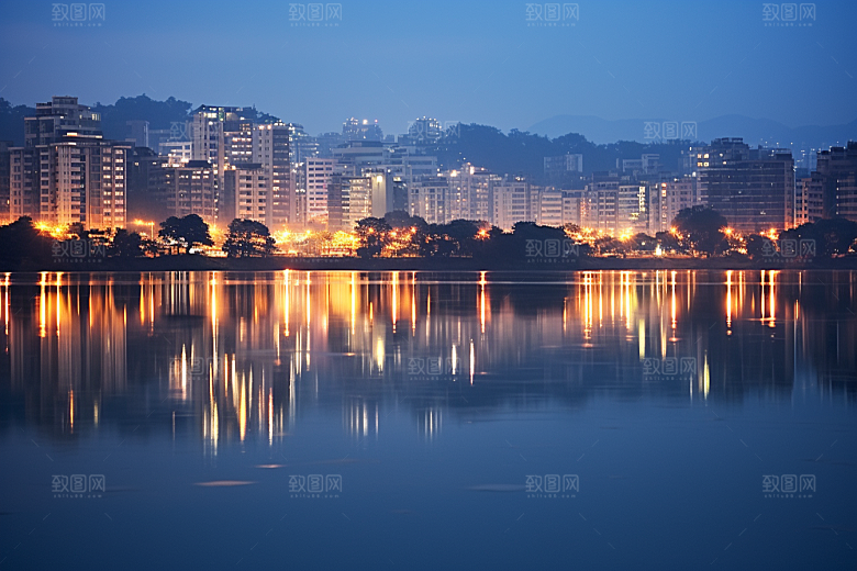 杭州城市风光南宋古都高清摄影图