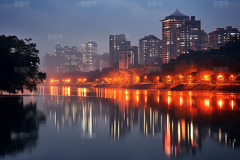 杭州城市风光风景旅游摄影图