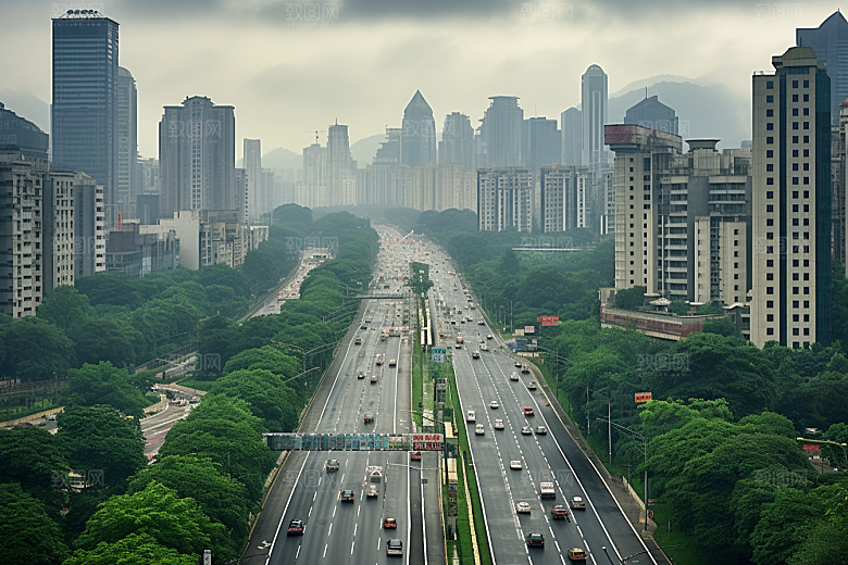 杭州城市风光景色南宋古都摄影图