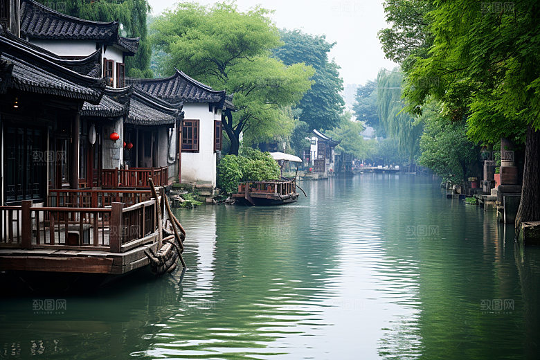 杭州城市风光景色都市摄影图