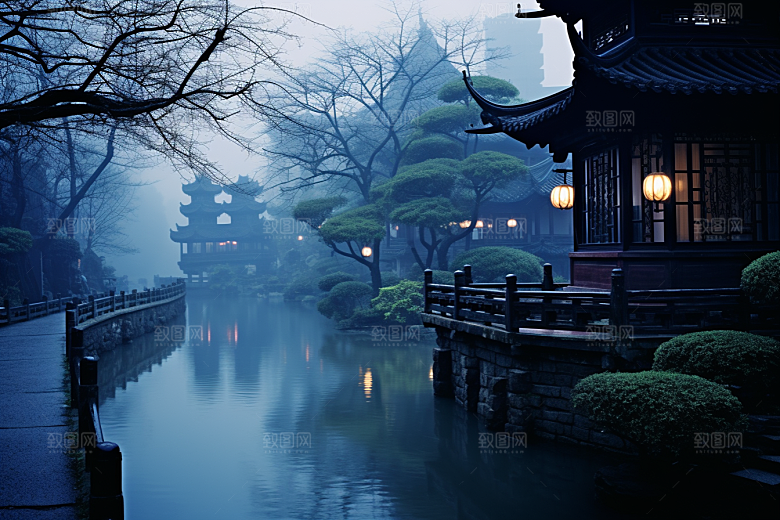杭州城市风光风景高清摄影图