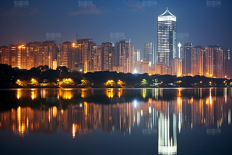 杭州城市风光旅游旅行摄影图